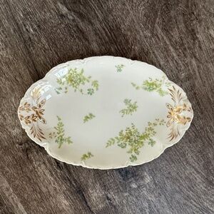Antique Haviland & Co France Limoges Serving Platter Gold Gild